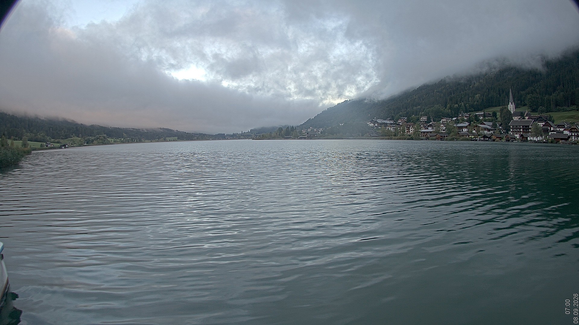 Archiv Foto Webcam Blick über den Weissensee in Kärnten
