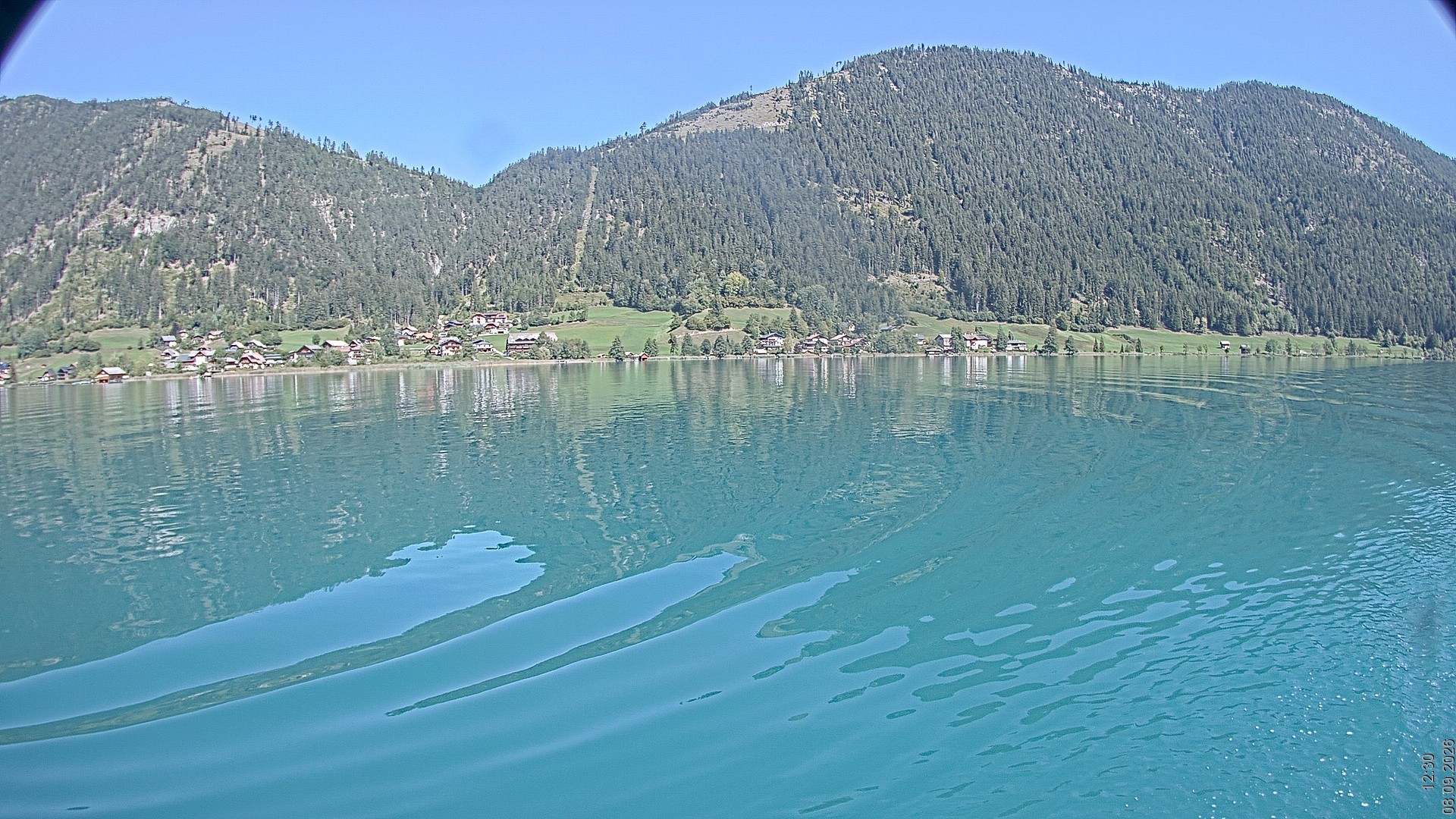 Archiv Foto Webcam Blick über den Weissensee in Kärnten