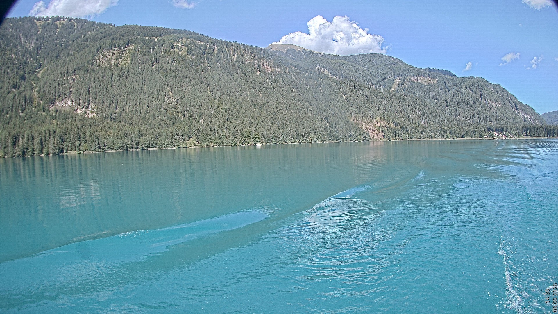 Archiv Foto Webcam Blick über den Weissensee in Kärnten