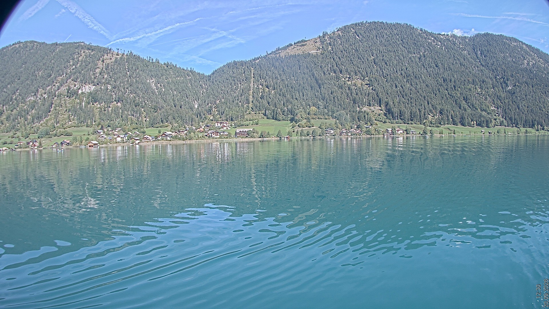 Archiv Foto Webcam Blick über den Weissensee in Kärnten
