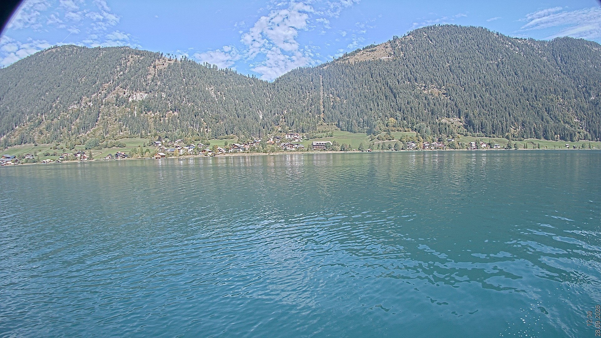 Archiv Foto Webcam Blick über den Weissensee in Kärnten