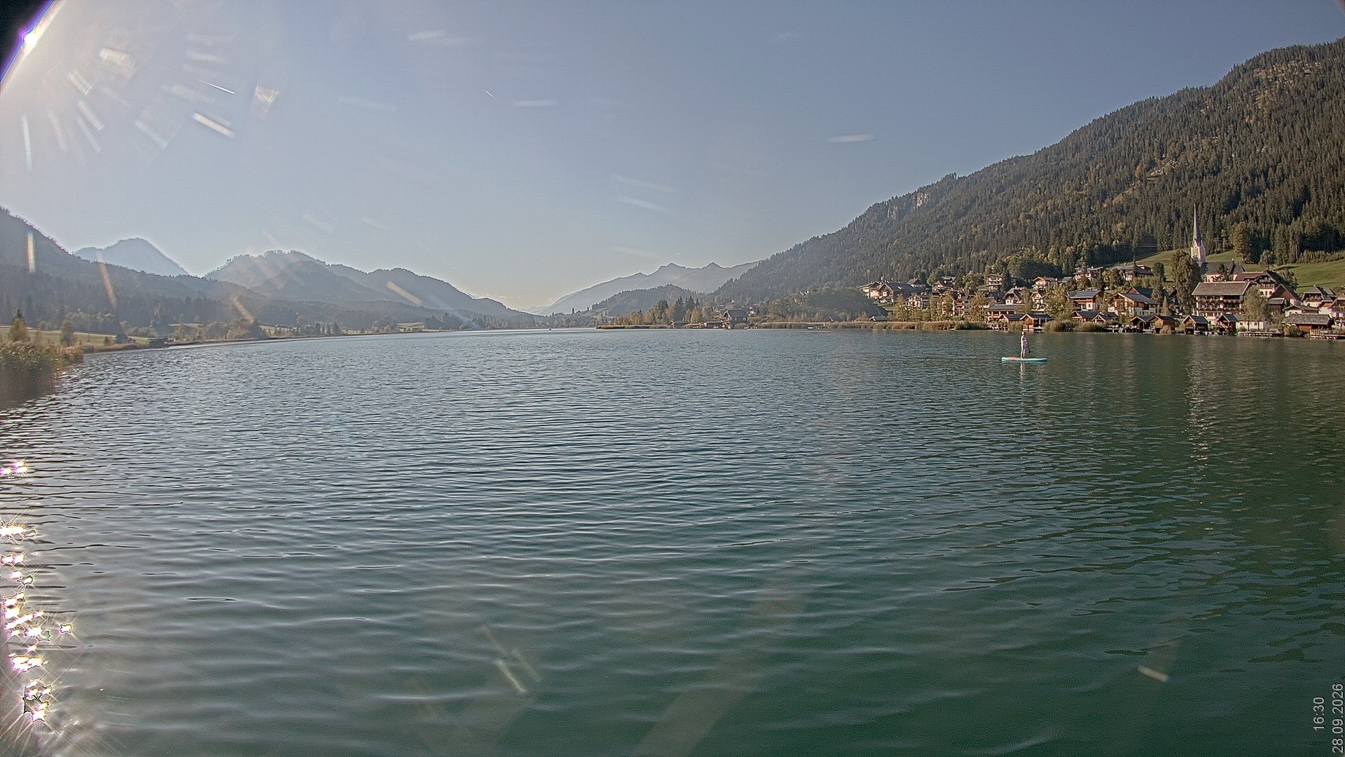 Archiv Foto Webcam Blick über den Weissensee in Kärnten