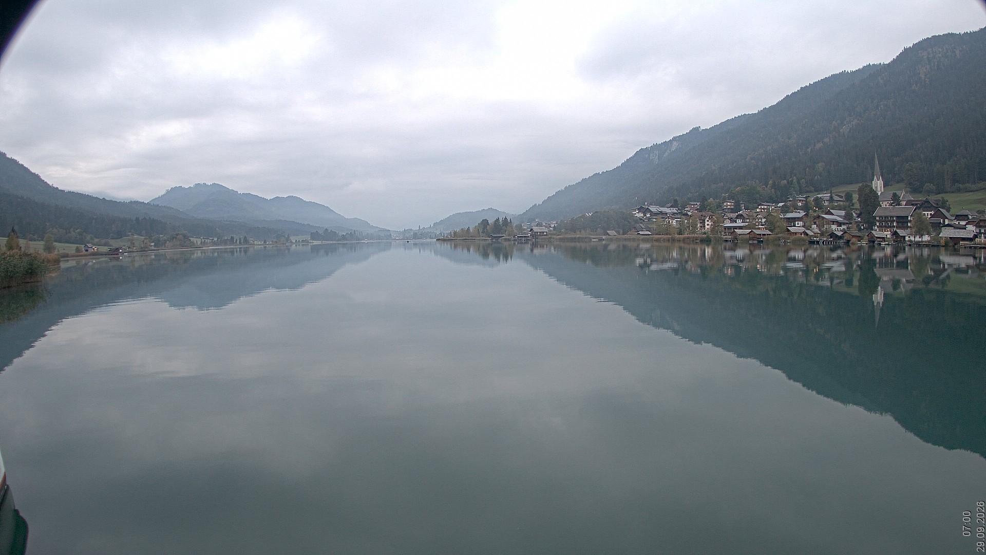 Archiv Foto Webcam Blick über den Weissensee in Kärnten