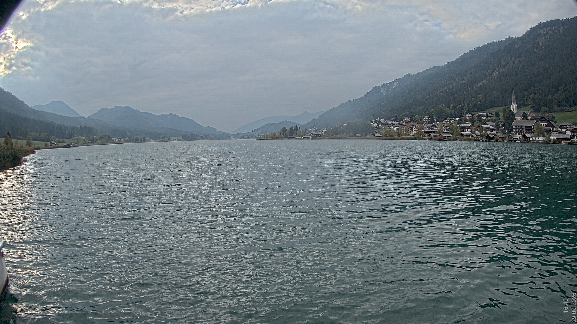 Archiv Foto Webcam Blick über den Weissensee in Kärnten