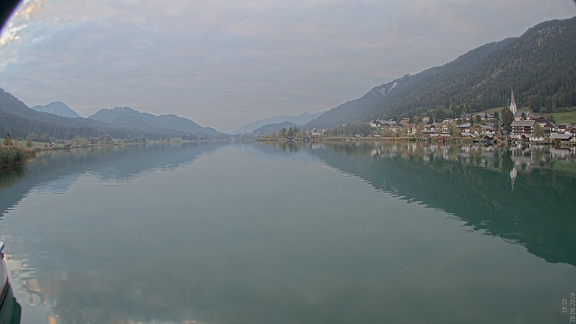 Archiv Foto Webcam Blick über den Weissensee in Kärnten