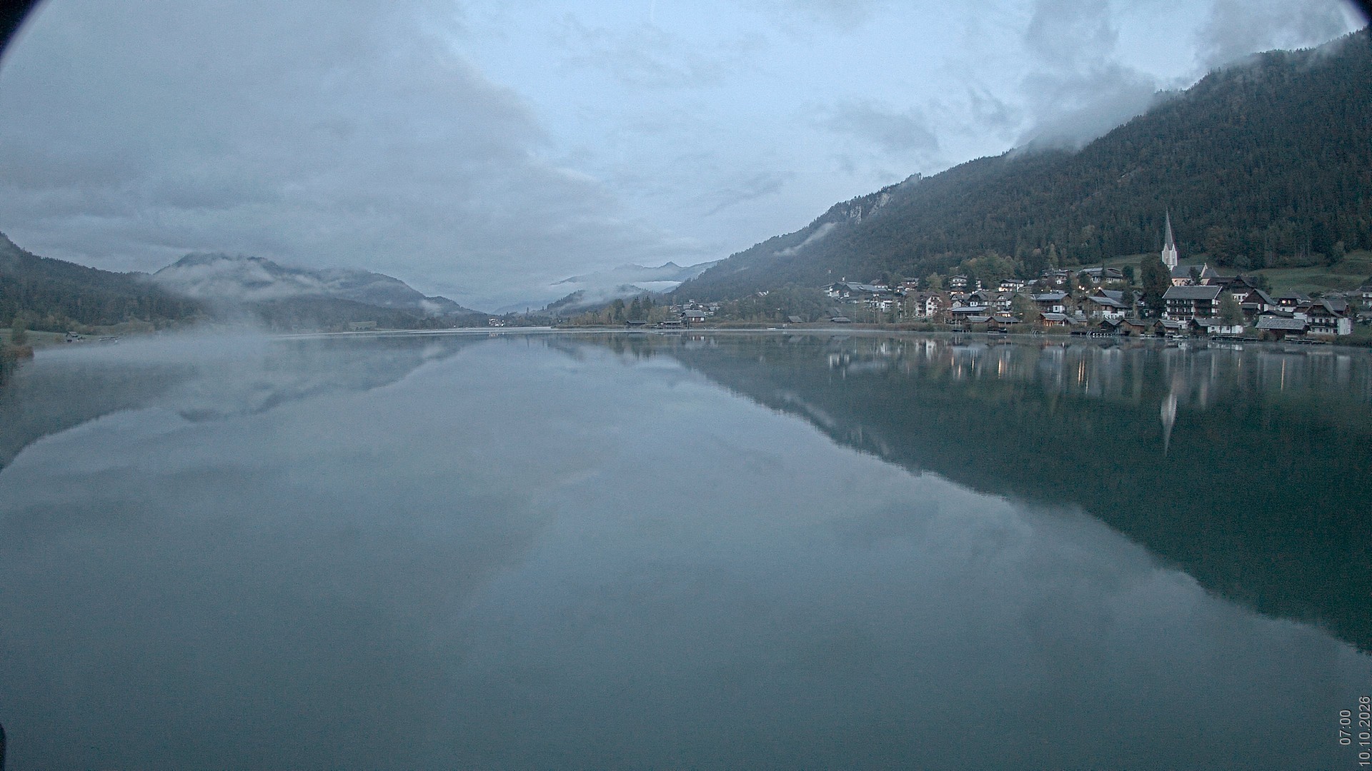 Archived image Webcam View of Lake Weissensee