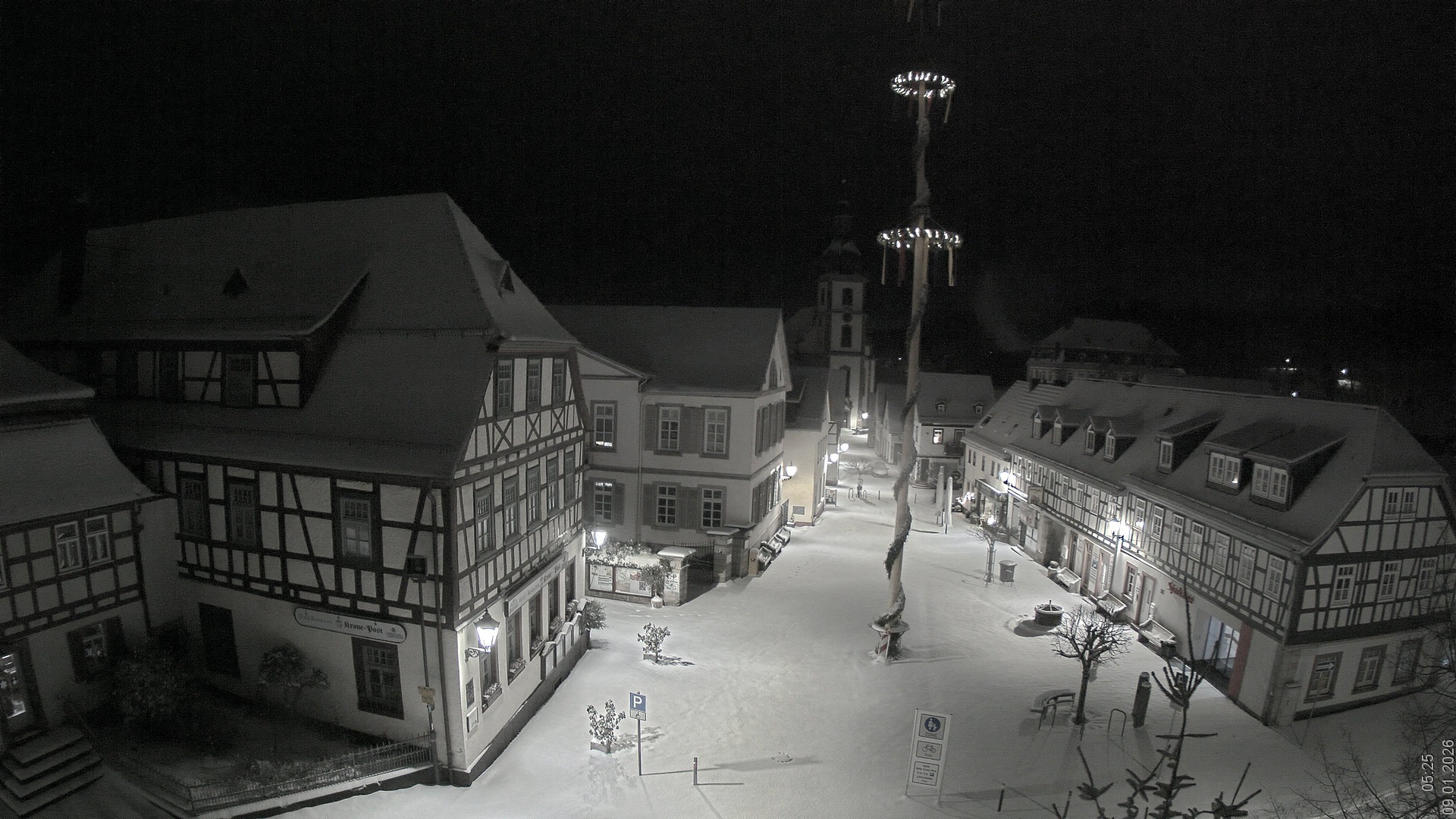 Archiv Foto Webcam Blick auf den Marktplatz von Gersfeld