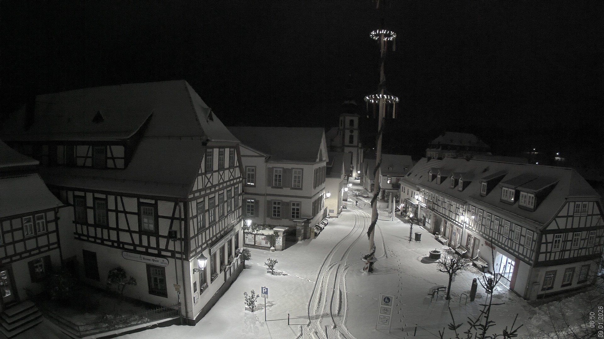 Archiv Foto Webcam Blick auf den Marktplatz von Gersfeld