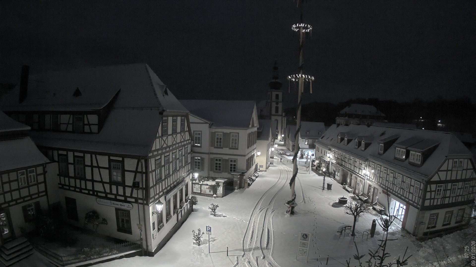 Archiv Foto Webcam Blick auf den Marktplatz von Gersfeld