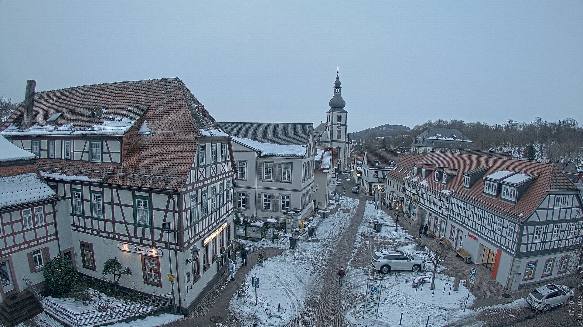 Archiv Foto Webcam Blick auf den Marktplatz von Gersfeld