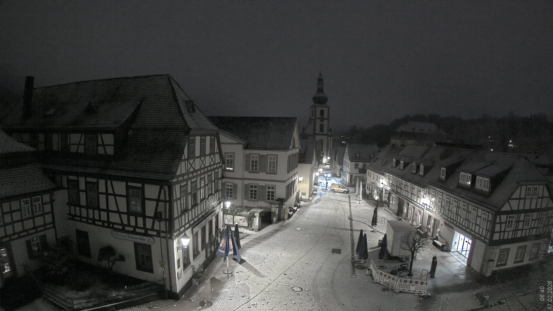 Archiv Foto Webcam Blick auf den Marktplatz von Gersfeld