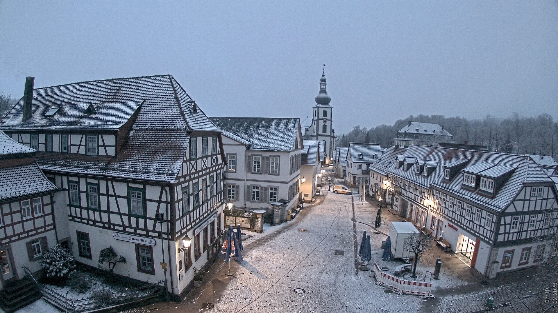Archiv Foto Webcam Blick auf den Marktplatz von Gersfeld