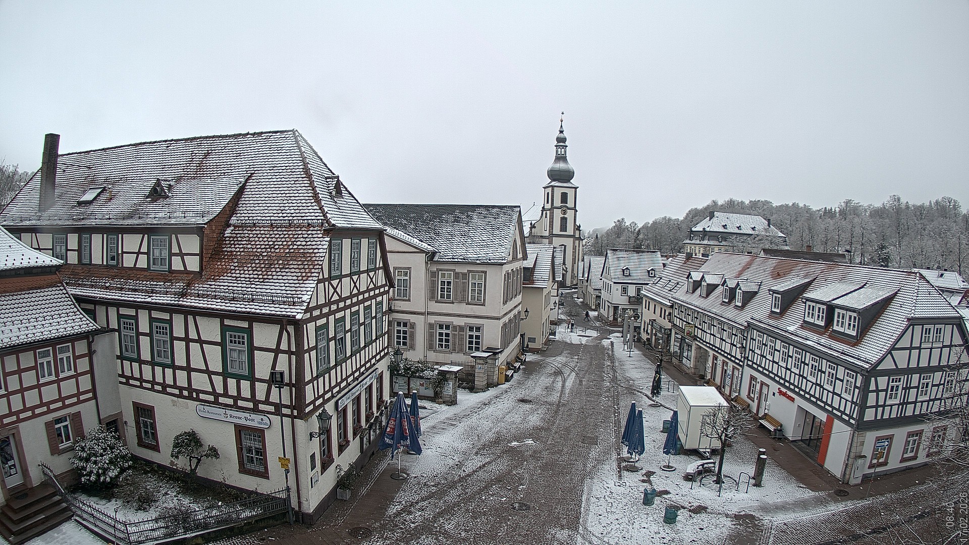 Archiv Foto Webcam Blick auf den Marktplatz von Gersfeld