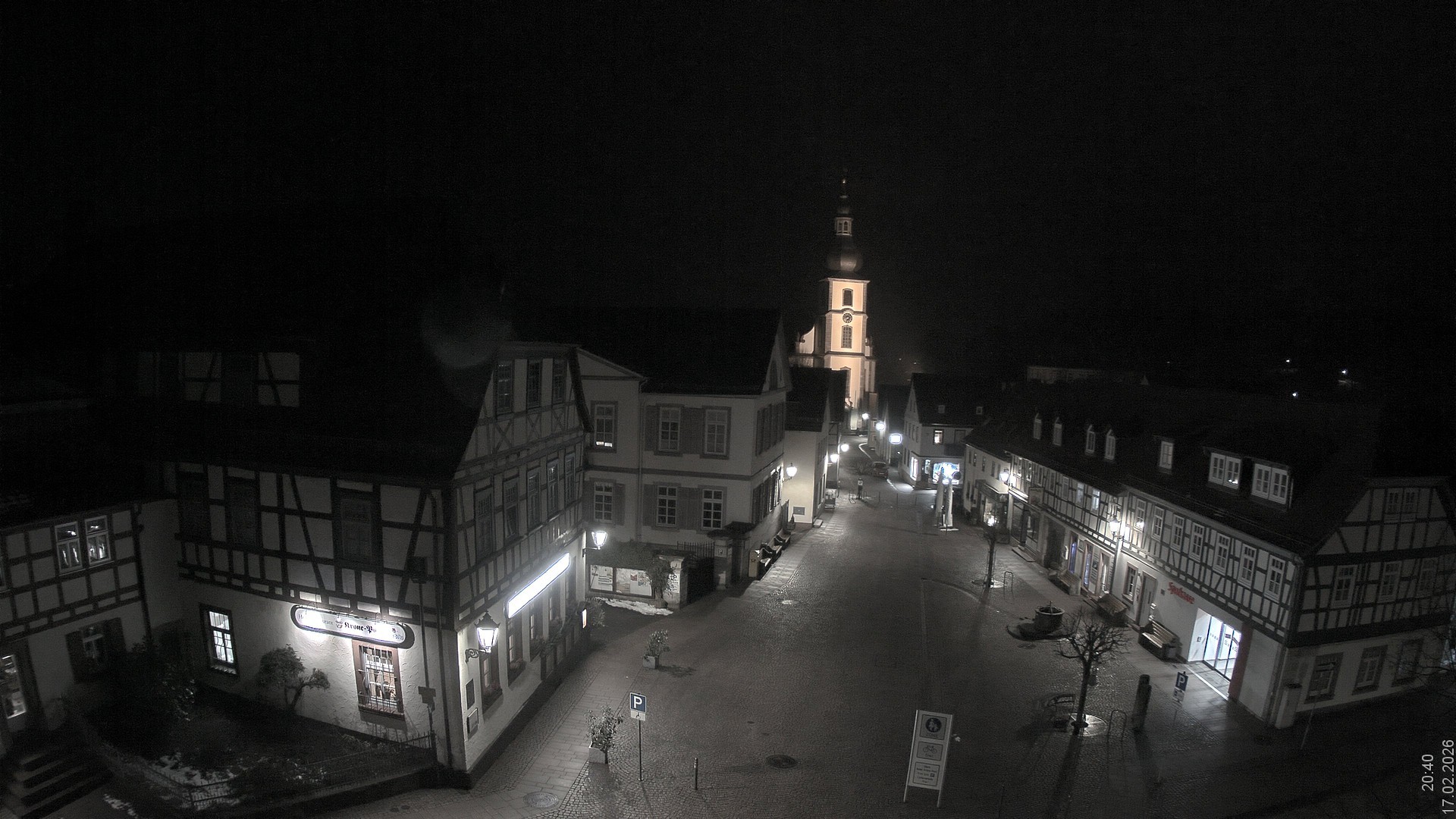 Archiv Foto Webcam Blick auf den Marktplatz von Gersfeld