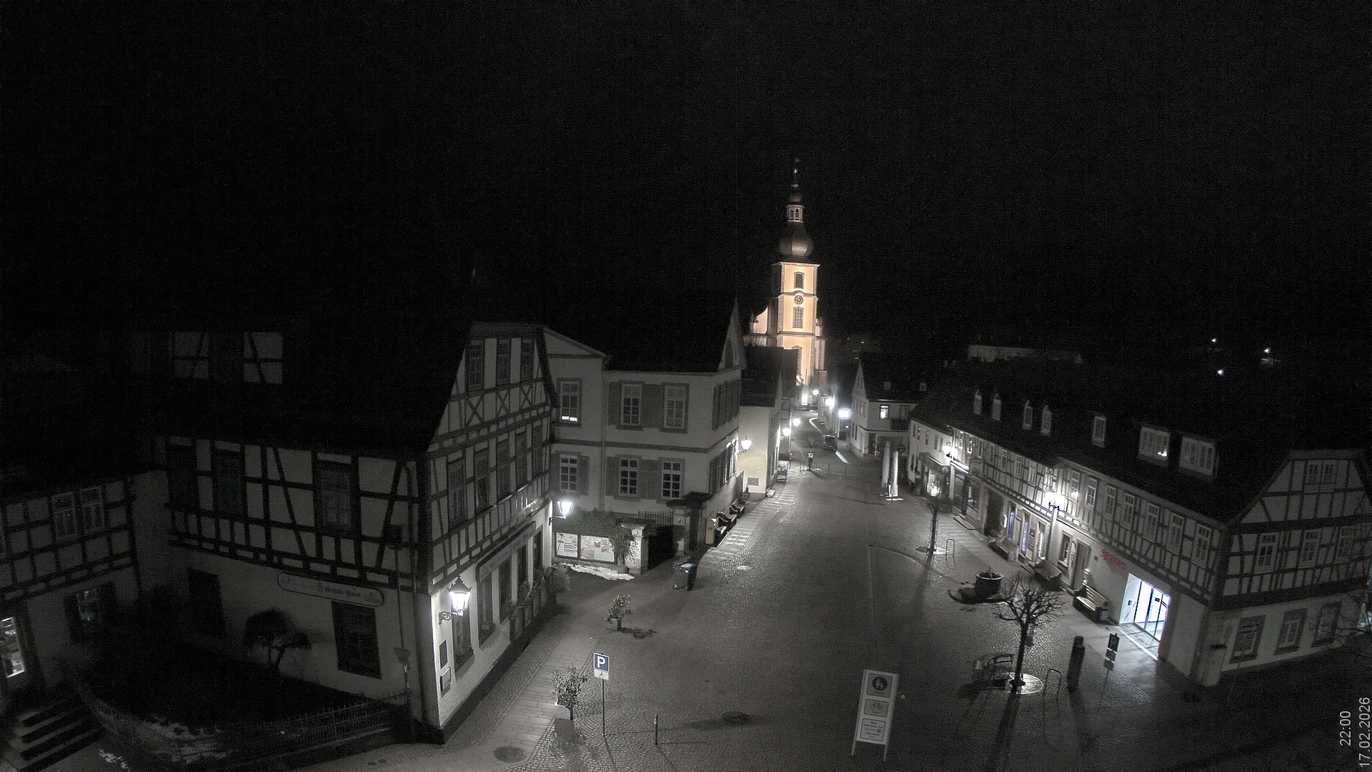 Archiv Foto Webcam Blick auf den Marktplatz von Gersfeld