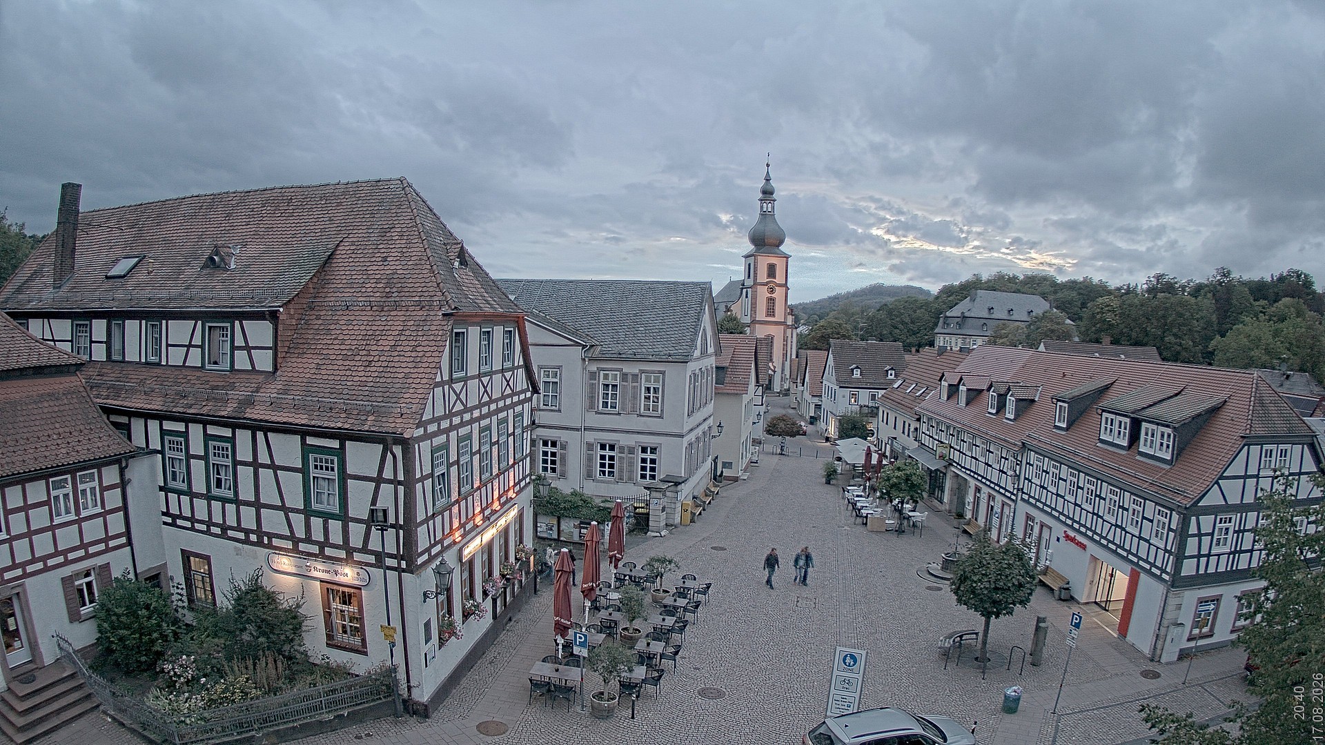 Archiv Foto Webcam Blick auf den Marktplatz von Gersfeld
