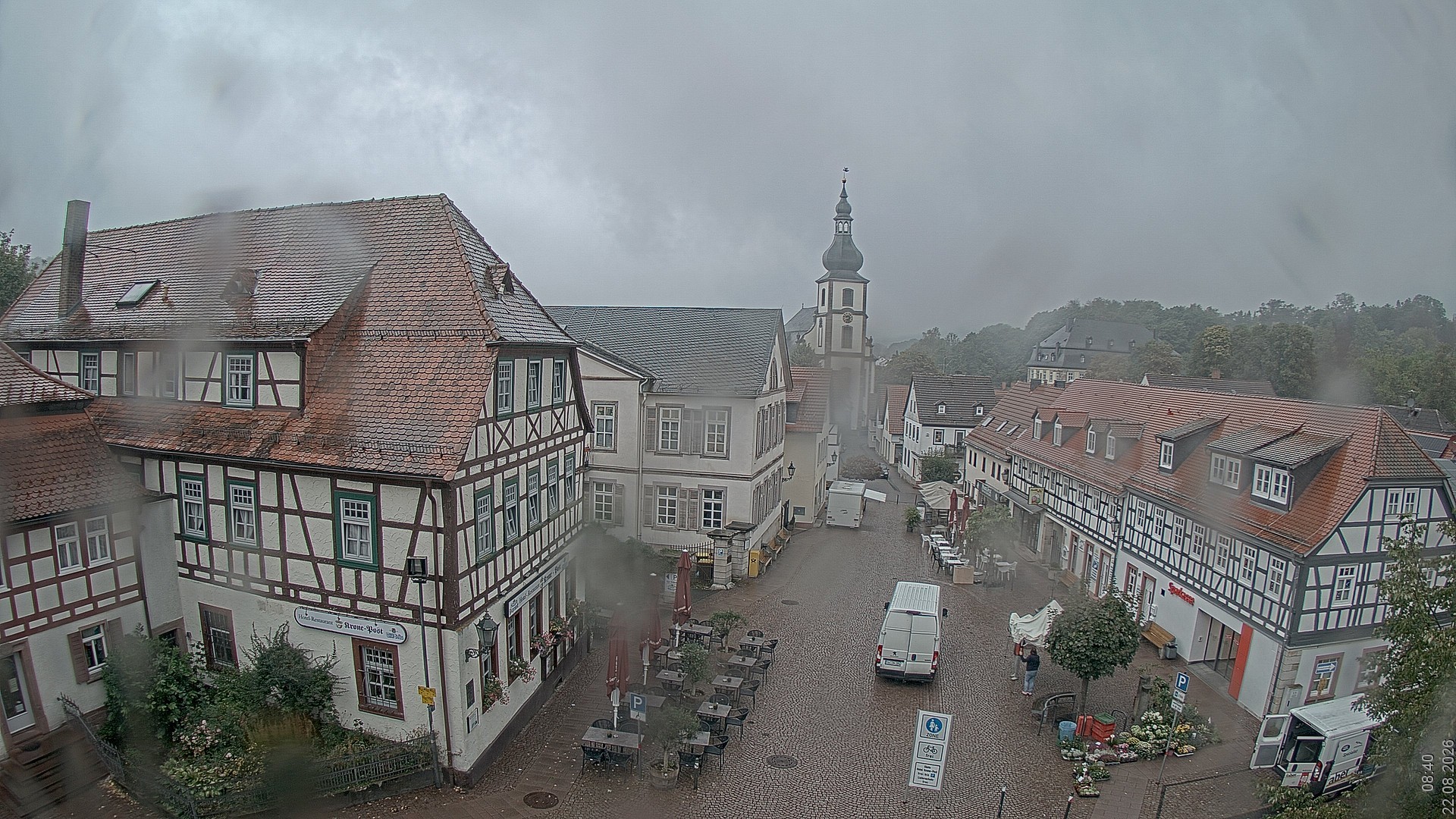 Archived image Webcam Gersfeld - Town Square