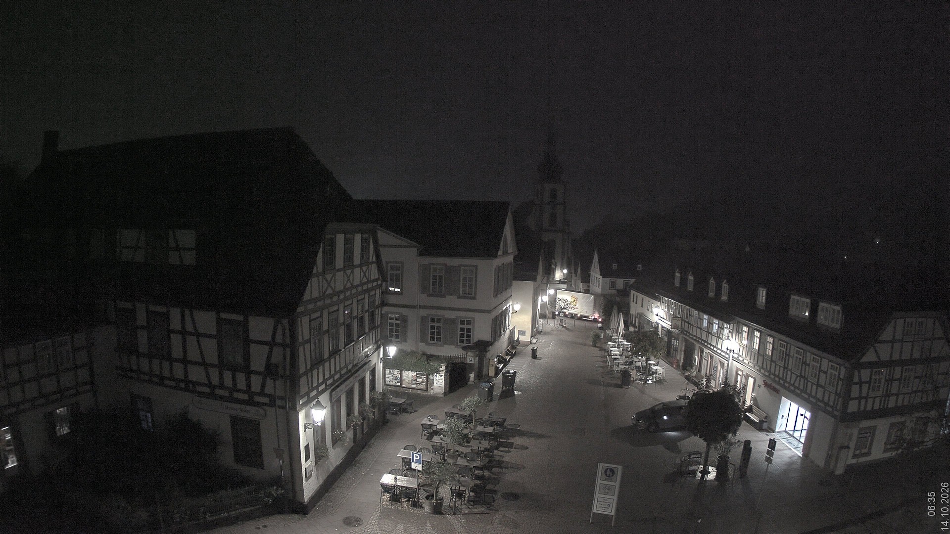 Archiv Foto Webcam Blick auf den Marktplatz von Gersfeld
