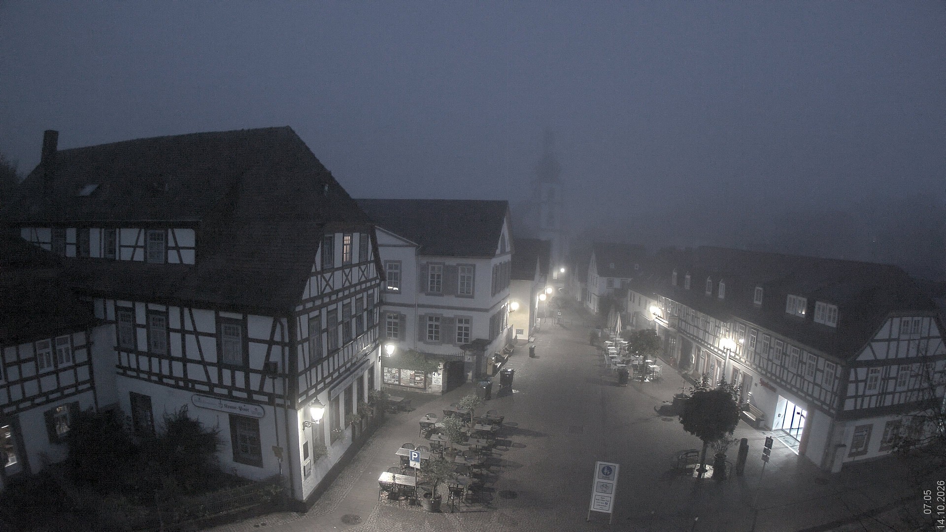 Archiv Foto Webcam Blick auf den Marktplatz von Gersfeld