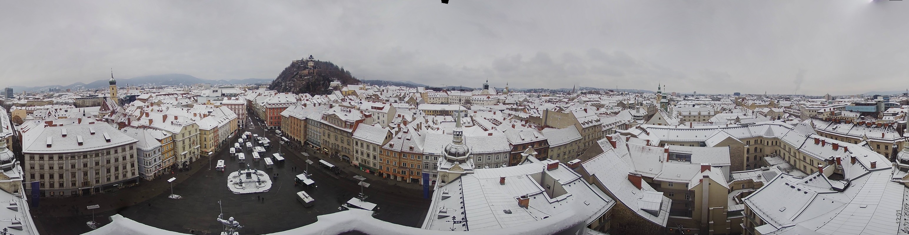 Archiv Foto Webcam Grazer Rathaus