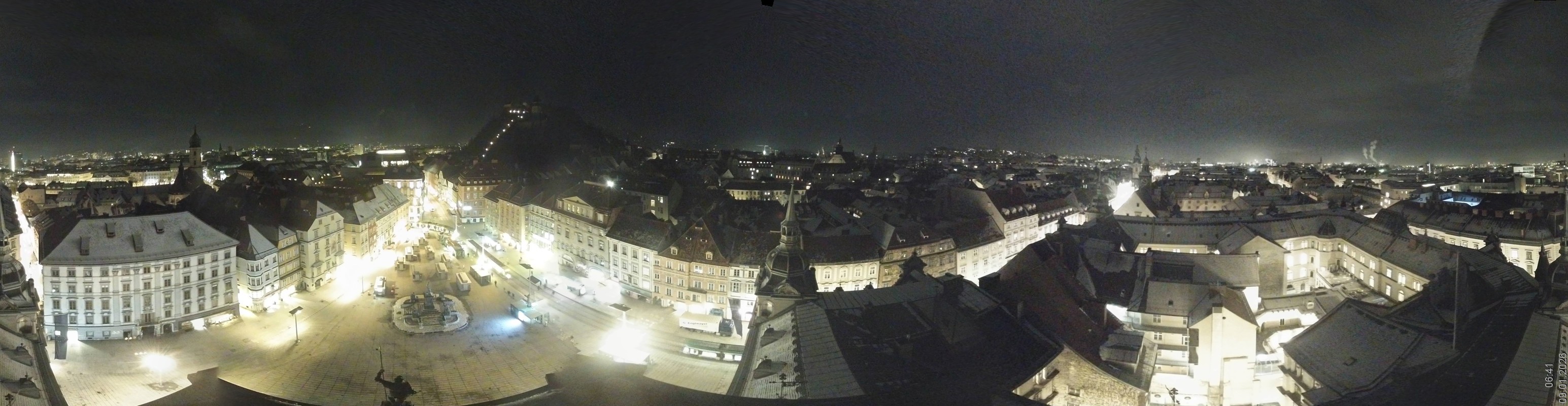 Archiv Foto Webcam Grazer Rathaus