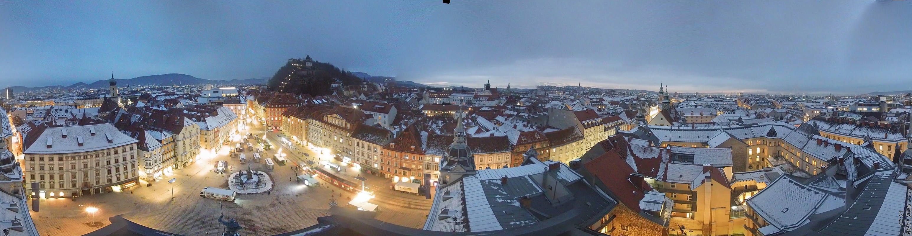 Archiv Foto Webcam Grazer Rathaus