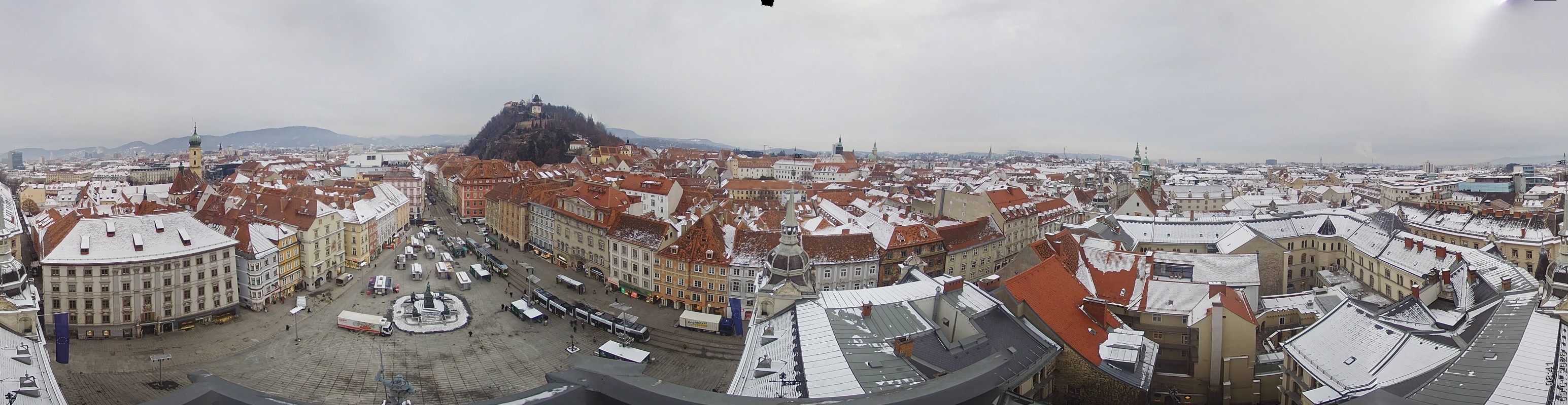 Archiv Foto Webcam Grazer Rathaus