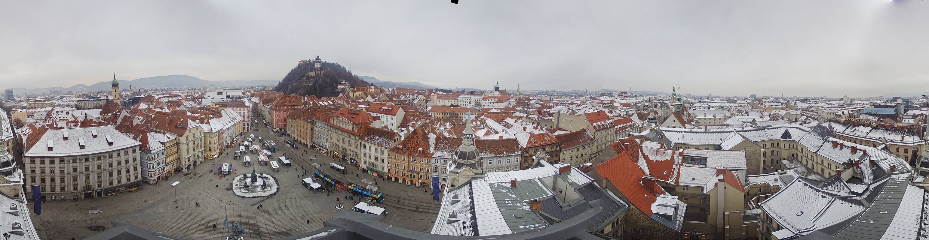 Archiv Foto Webcam Grazer Rathaus