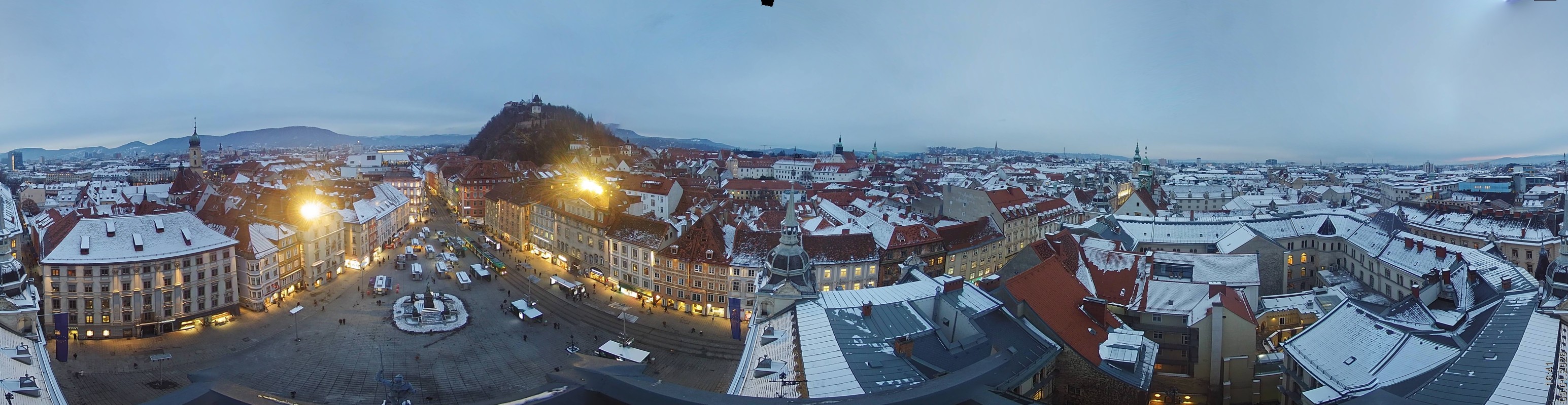 Archiv Foto Webcam Grazer Rathaus