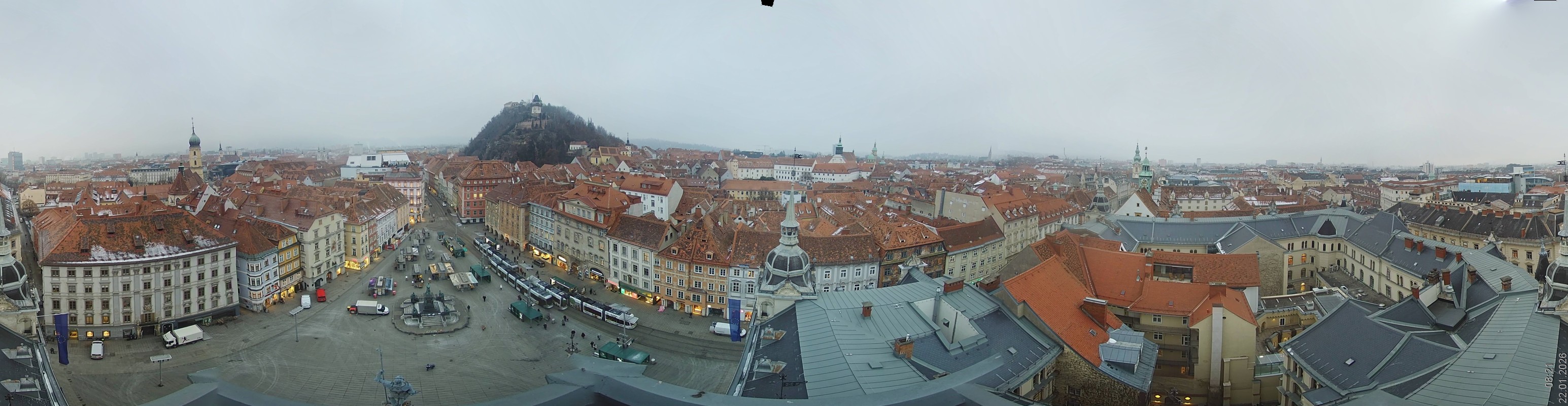 Archiv Foto Webcam Grazer Rathaus
