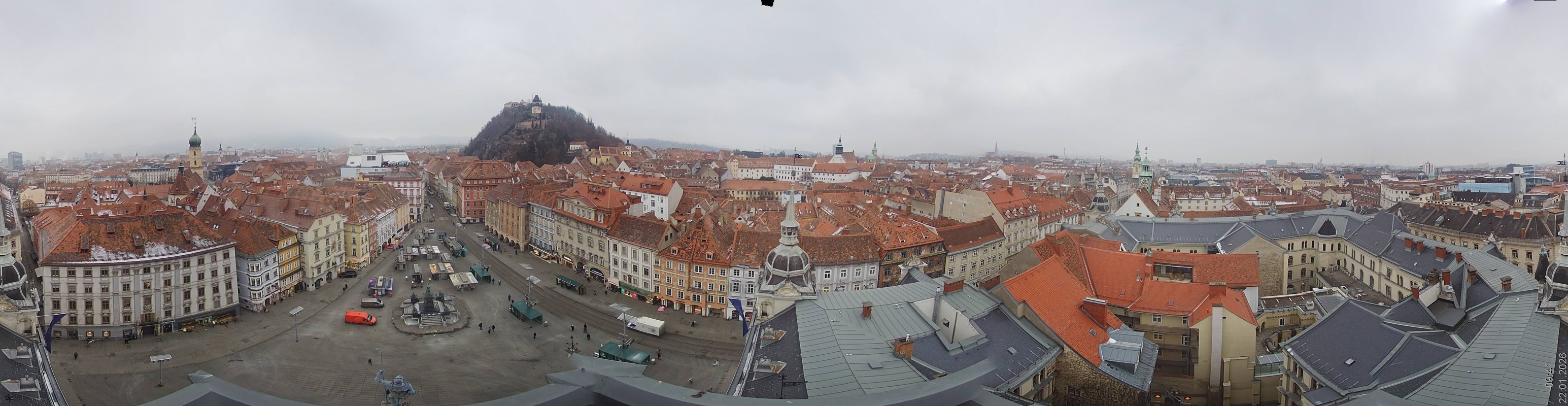 Archiv Foto Webcam Grazer Rathaus