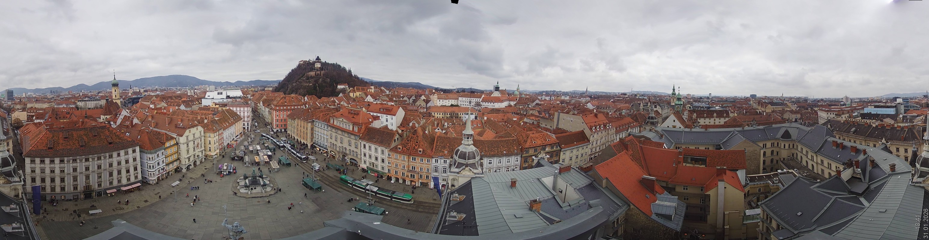 Archiv Foto Webcam Grazer Rathaus