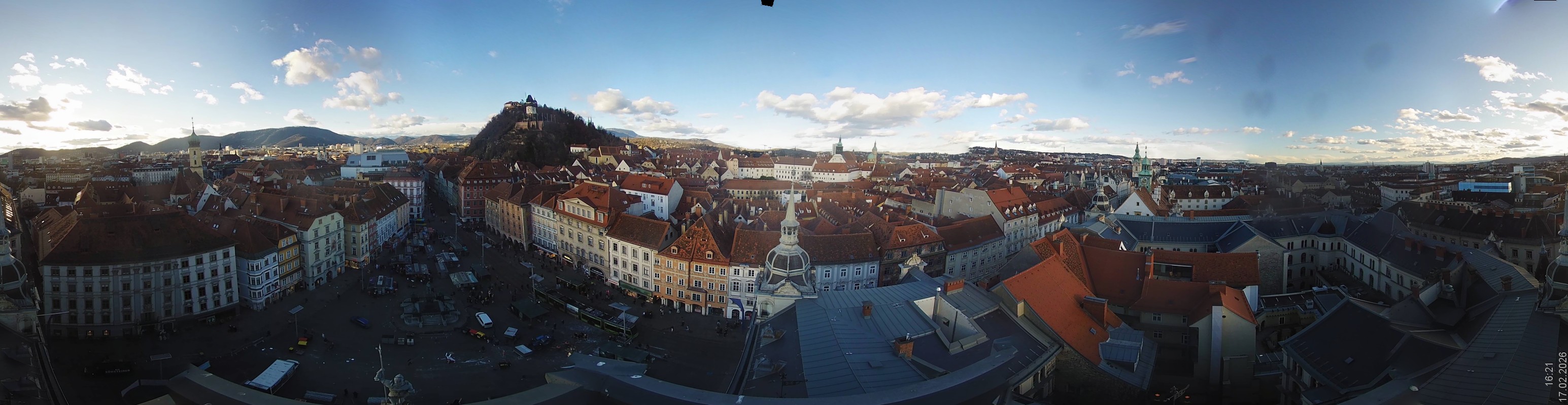 Archiv Foto Webcam Grazer Rathaus