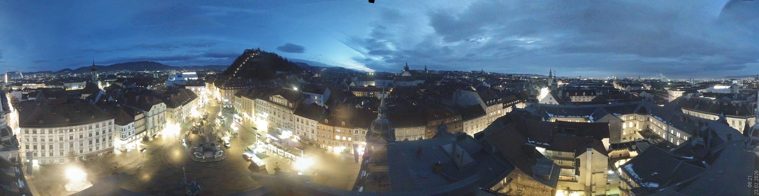 Archiv Foto Webcam Grazer Rathaus