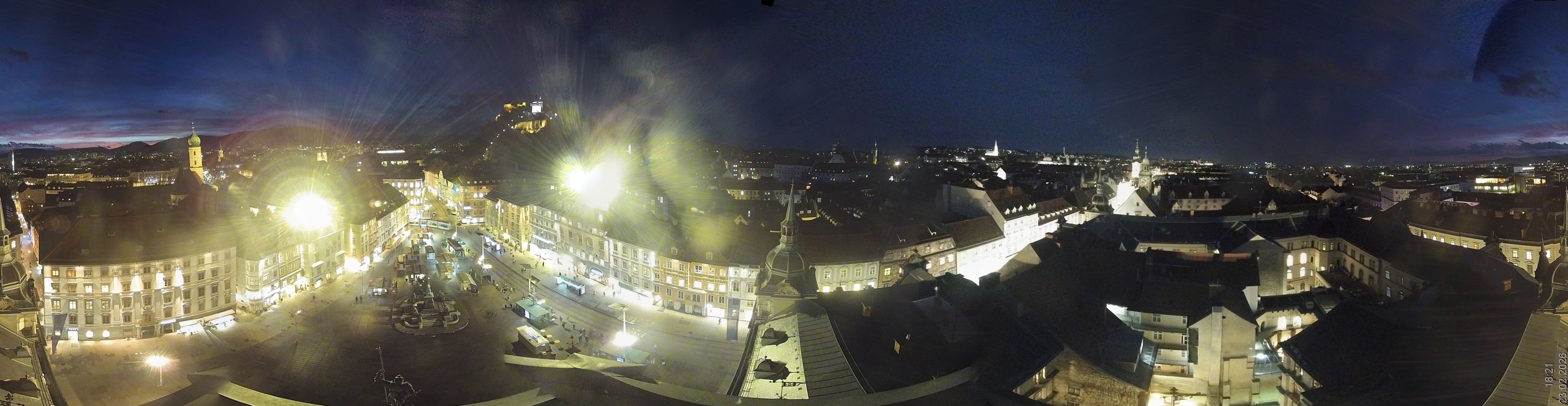 Archiv Foto Webcam Grazer Rathaus