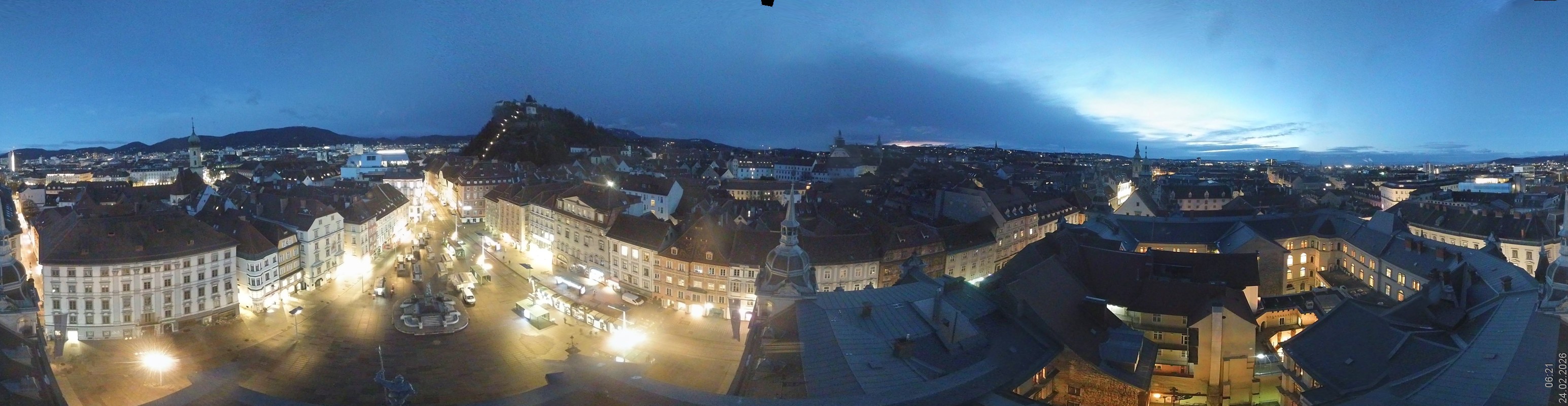 Archiv Foto Webcam Grazer Rathaus