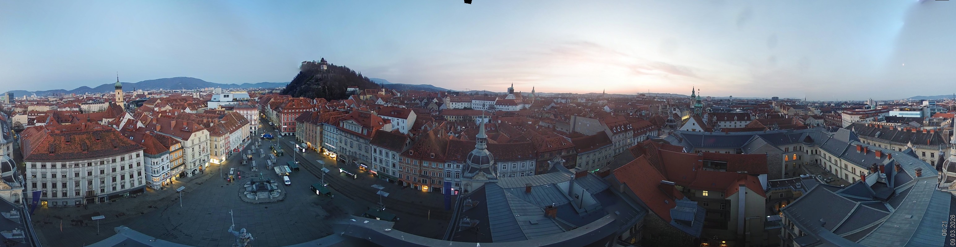 Archiv Foto Webcam Grazer Rathaus