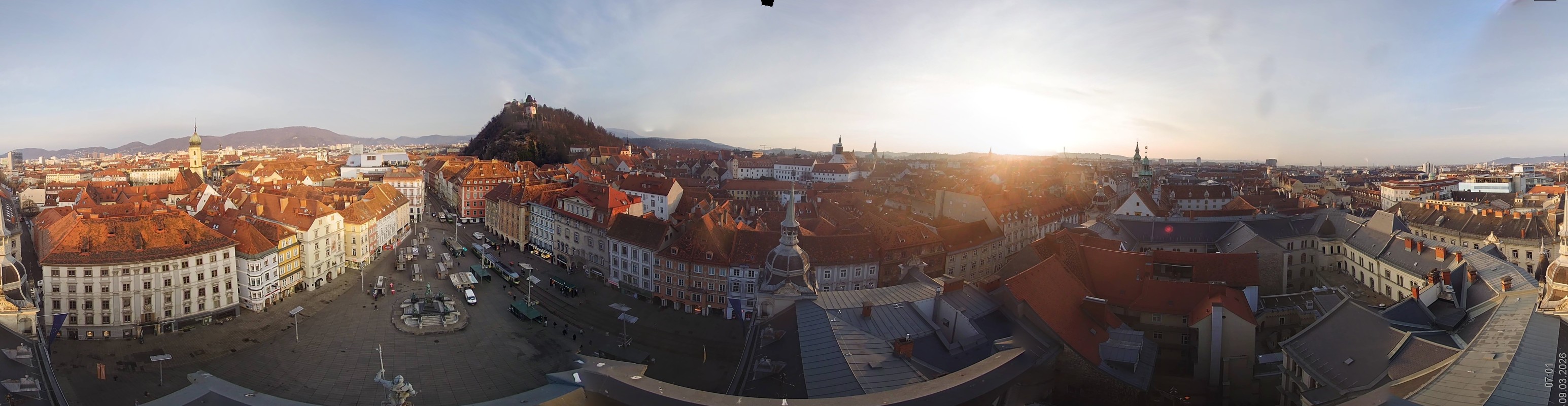 Archiv Foto Webcam Grazer Rathaus