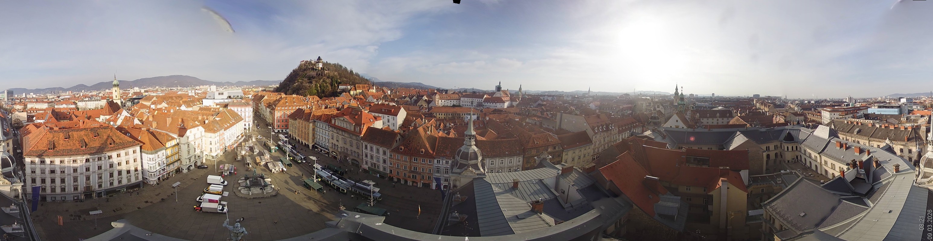 Archiv Foto Webcam Grazer Rathaus