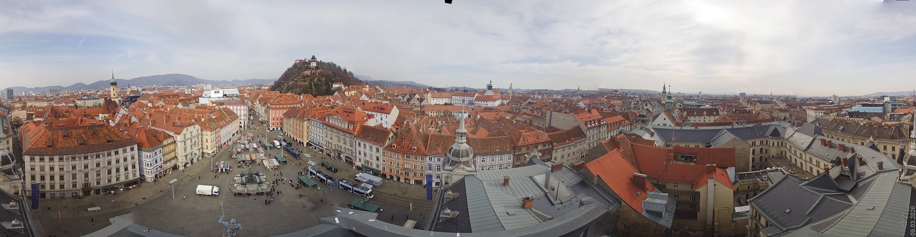 Archiv Foto Webcam Grazer Rathaus