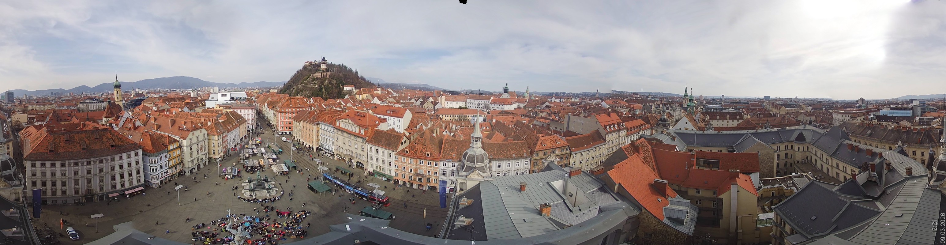 Archiv Foto Webcam Grazer Rathaus