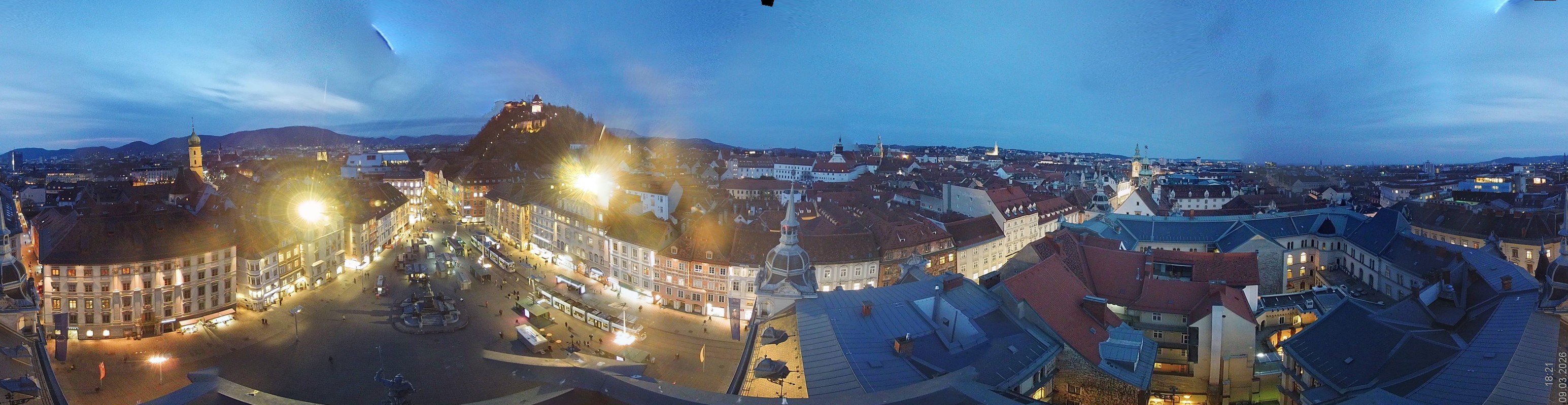Archiv Foto Webcam Grazer Rathaus