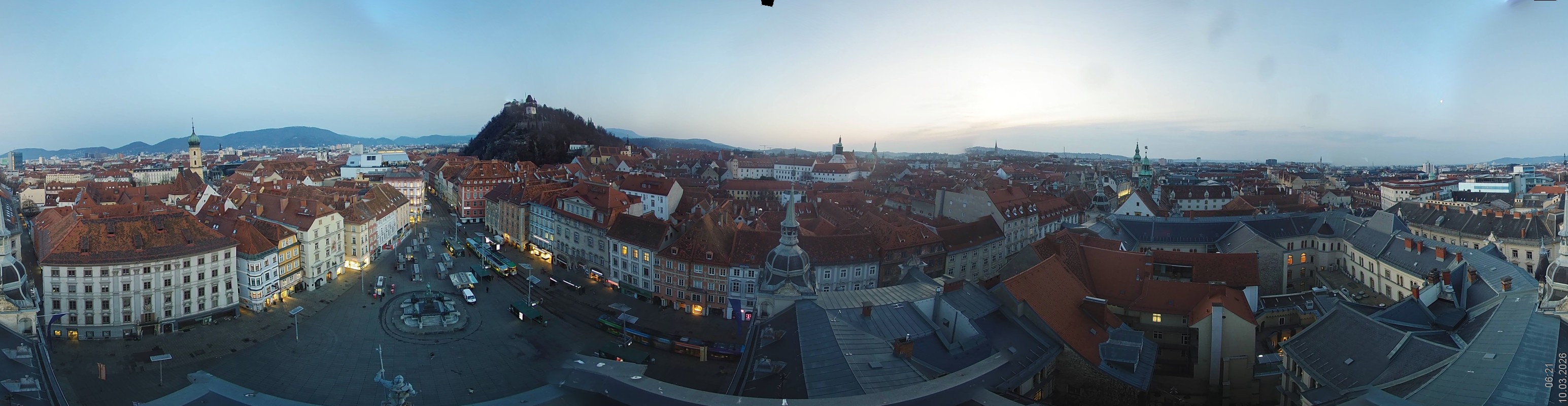Archiv Foto Webcam Grazer Rathaus