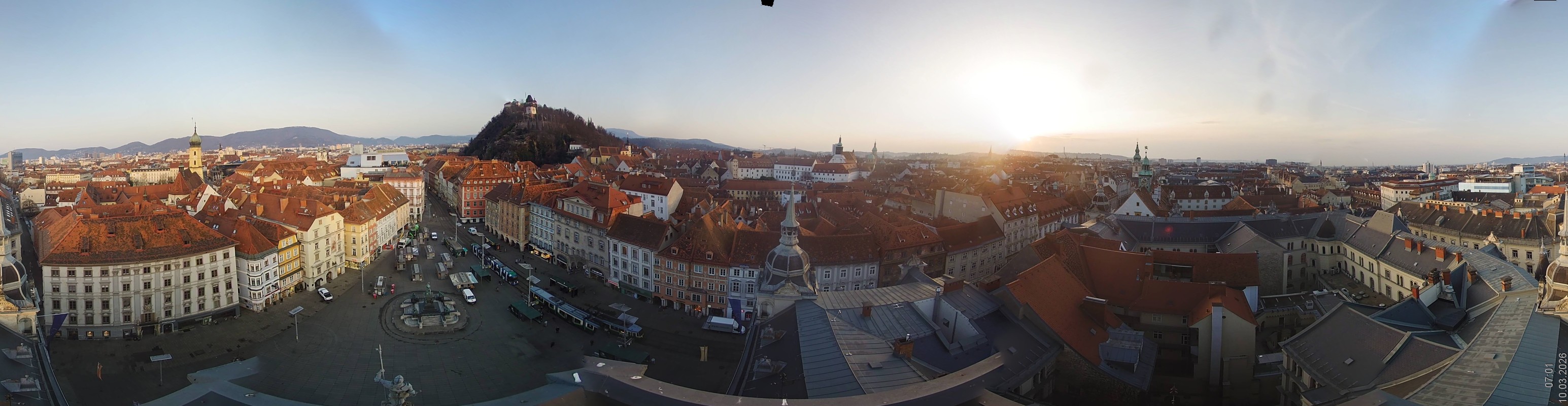 Archiv Foto Webcam Grazer Rathaus