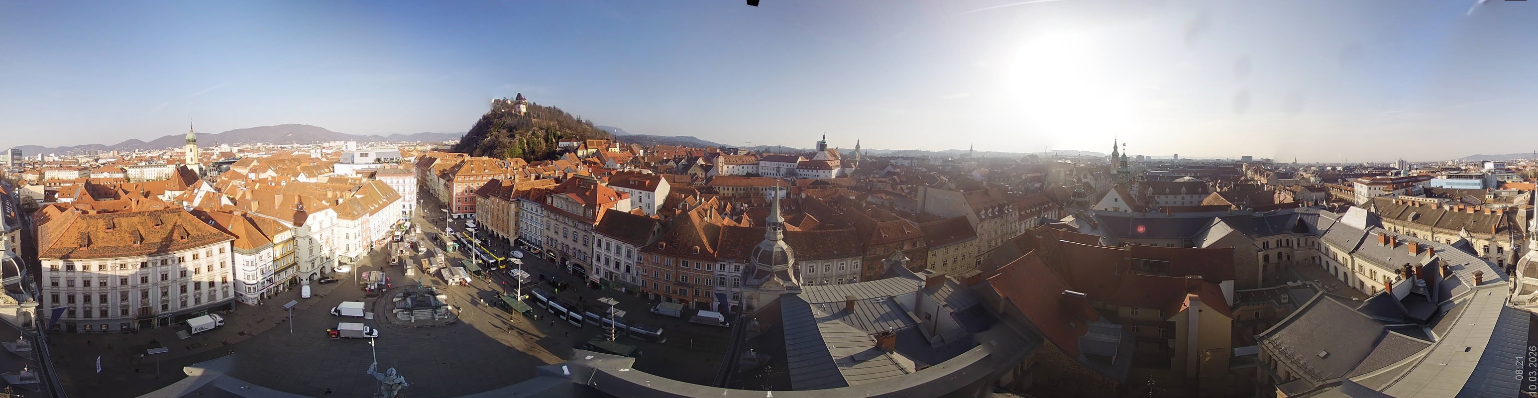 Archiv Foto Webcam Grazer Rathaus