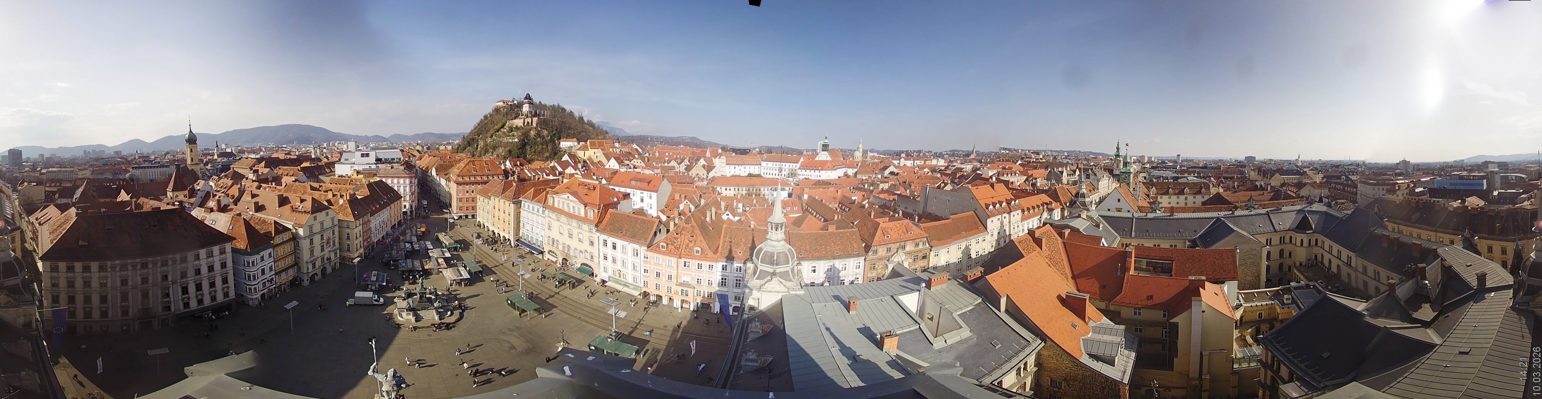 Archiv Foto Webcam Grazer Rathaus