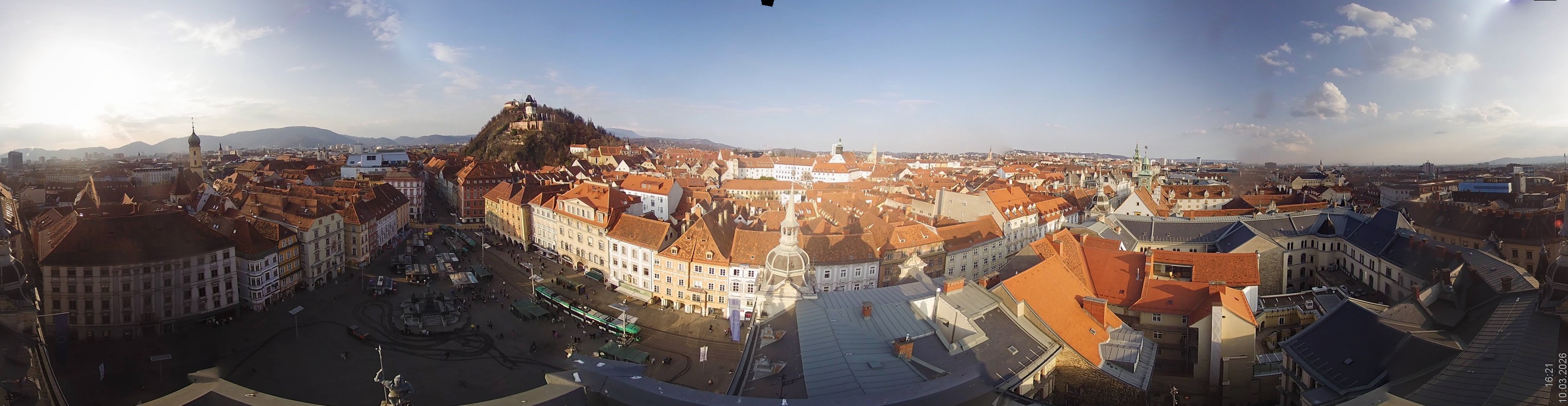 Archiv Foto Webcam Grazer Rathaus