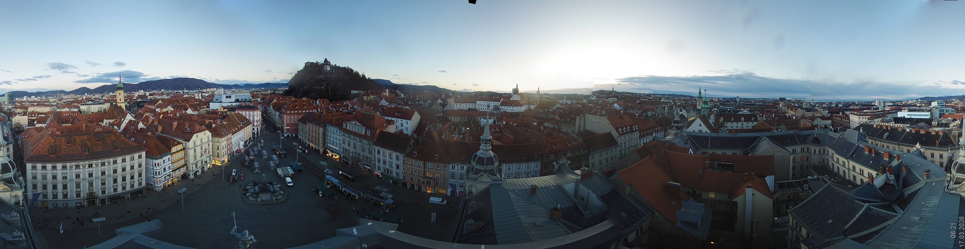 Archiv Foto Webcam Grazer Rathaus