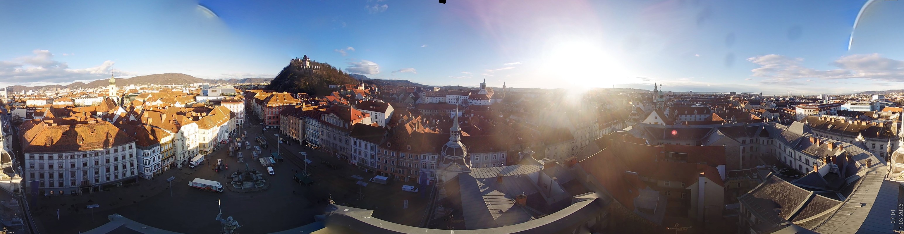 Archiv Foto Webcam Grazer Rathaus