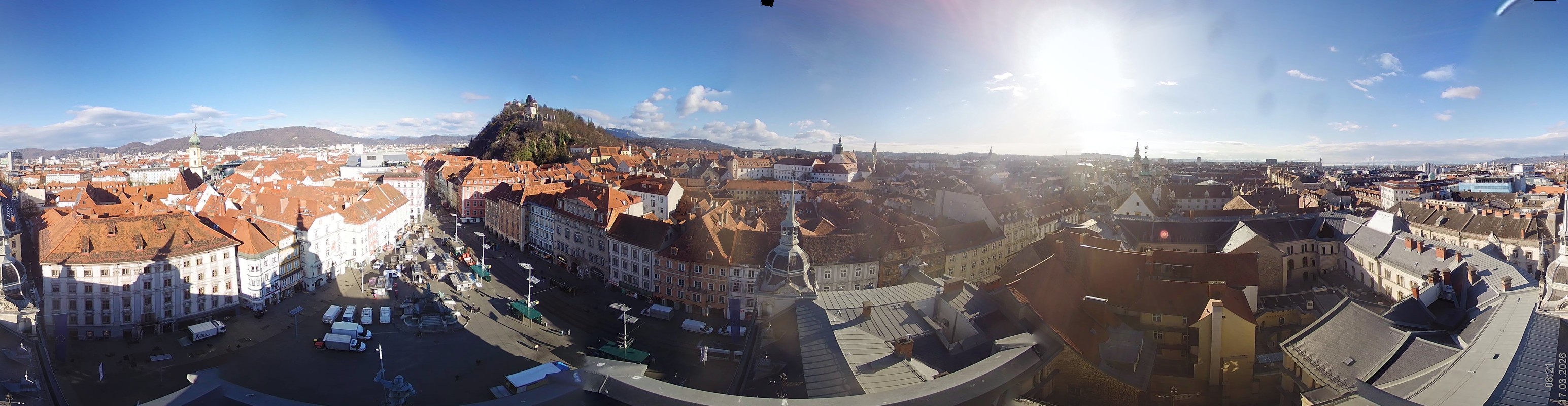 Archiv Foto Webcam Grazer Rathaus